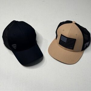 Hooey Liberty Roper Trucker Hat and Black